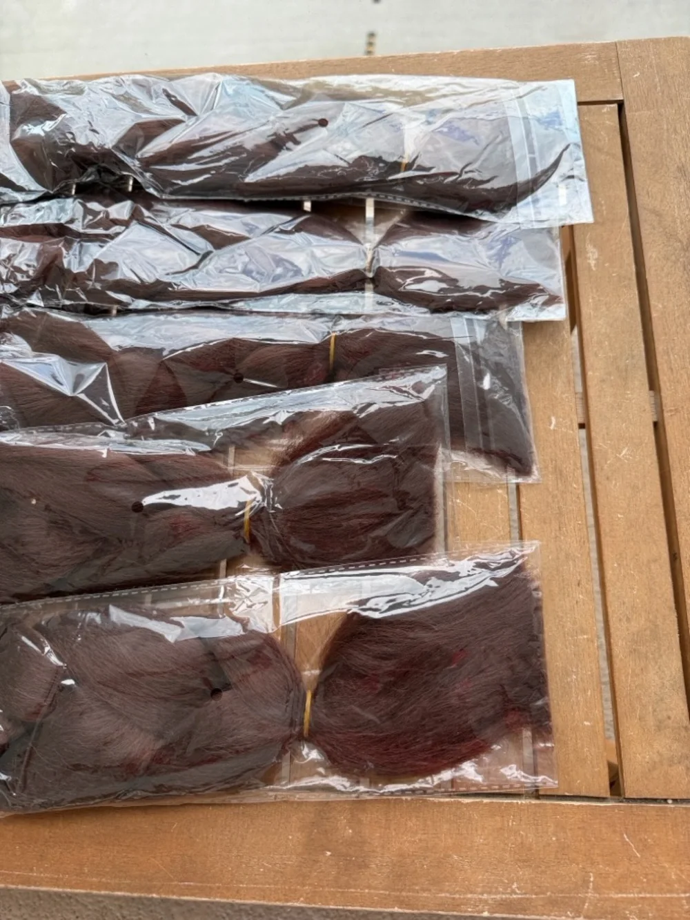 Jumbo Braids 33# 100g 24inch 60cm Dark Brown Straight Hair Extensions - 5 Pack
